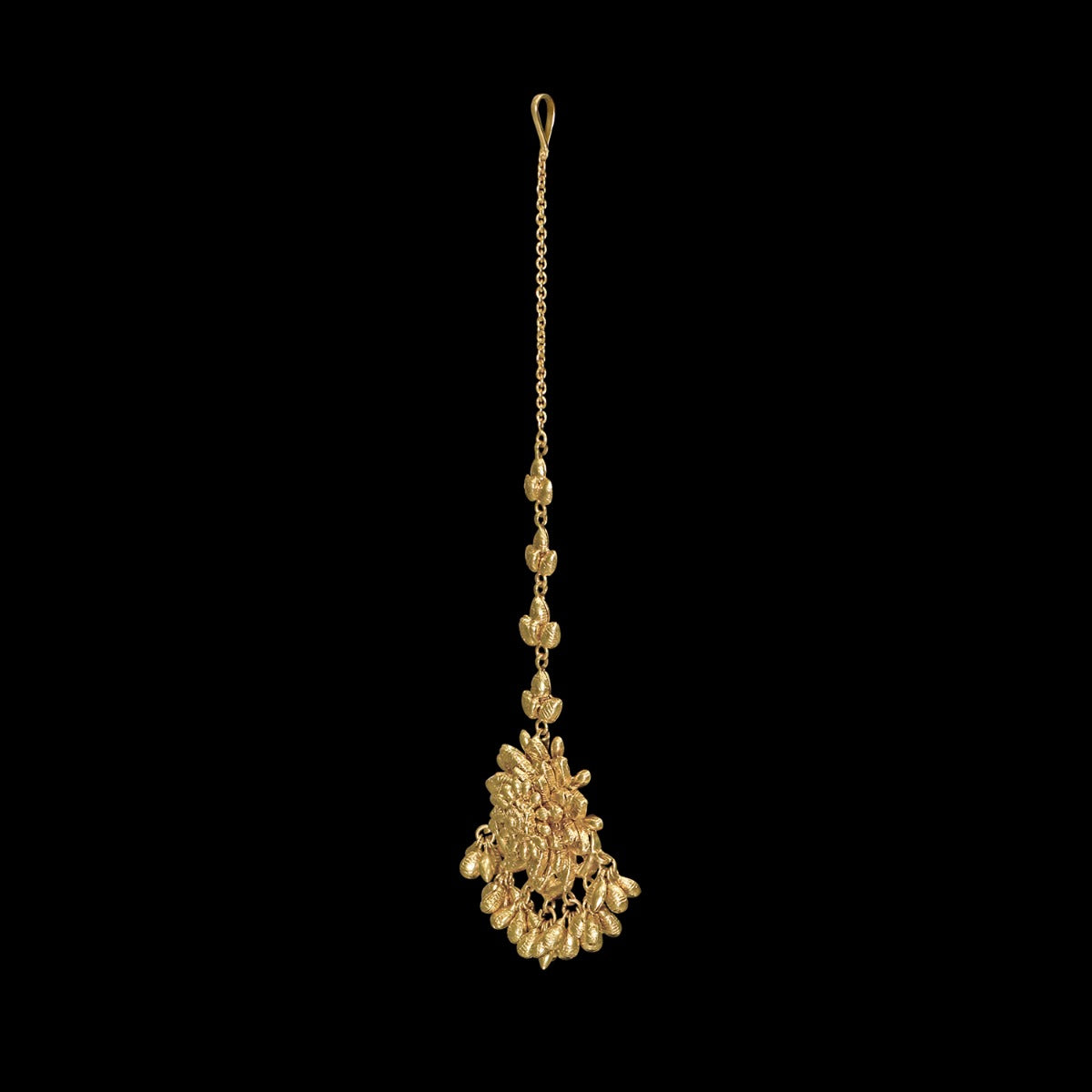 Dainty Flowery Gold Maang Tikka