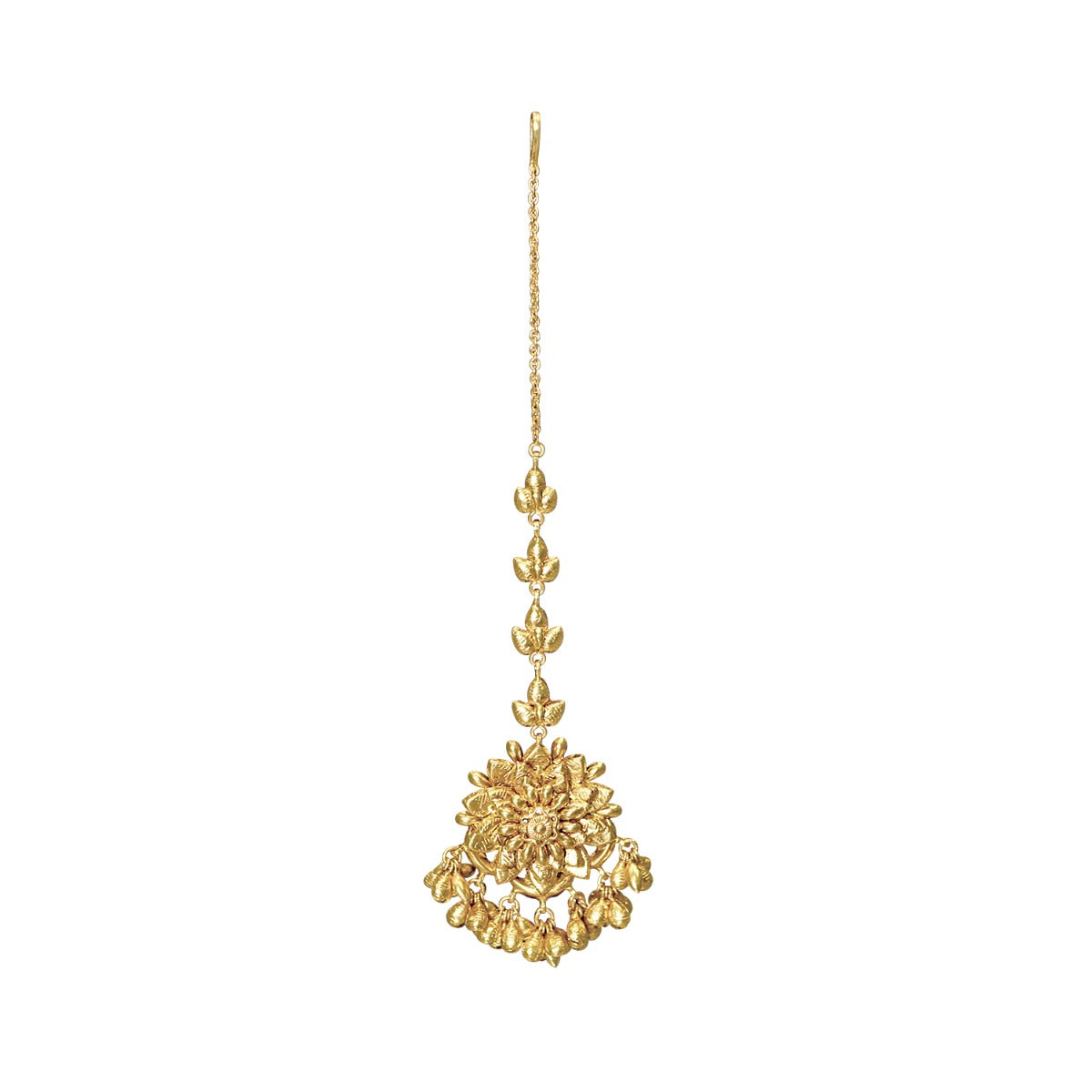 Dainty Flowery Gold Maang Tikka