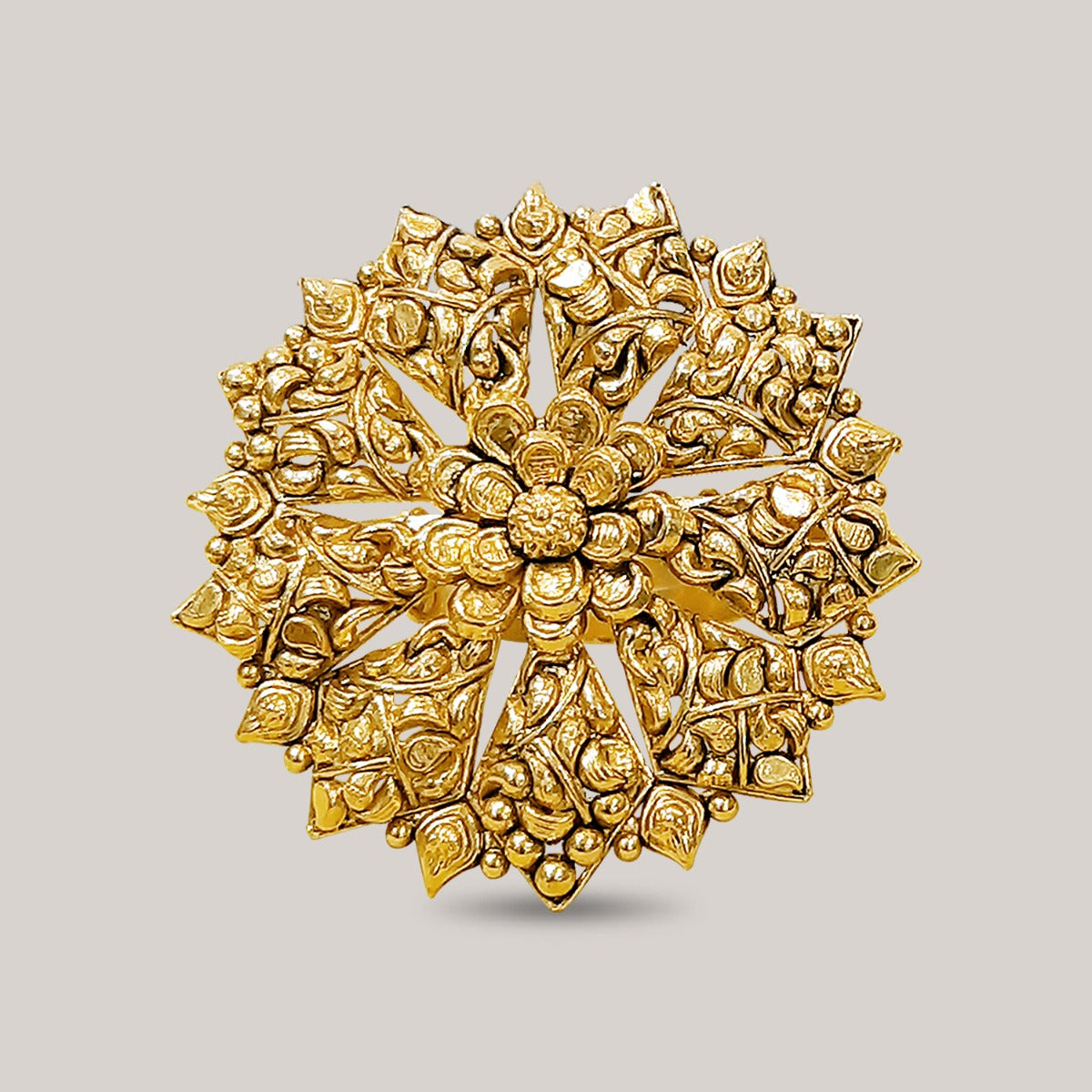 Magnificent Millie Floral Gold Ring
