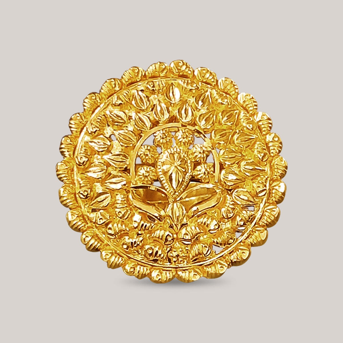 Gleaming Rays Gold Ring