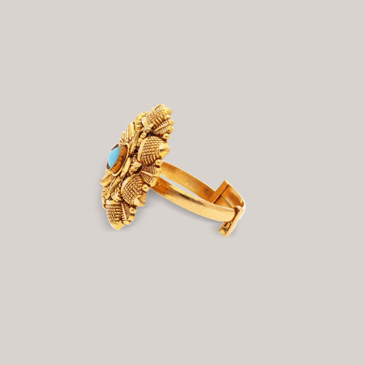Golden Petal Symphony Gold Ring