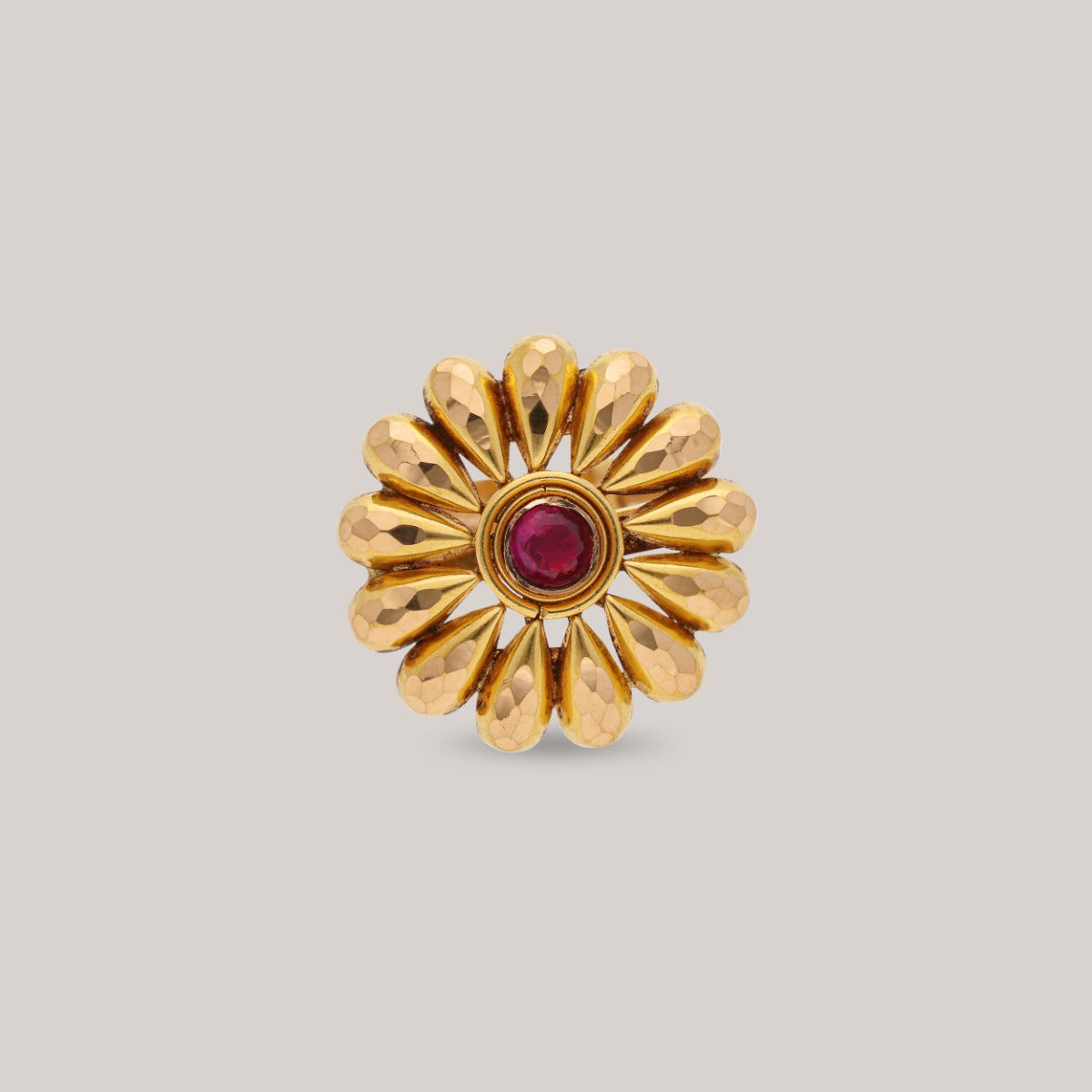 Heritage Ruby Glow Gold Ring
