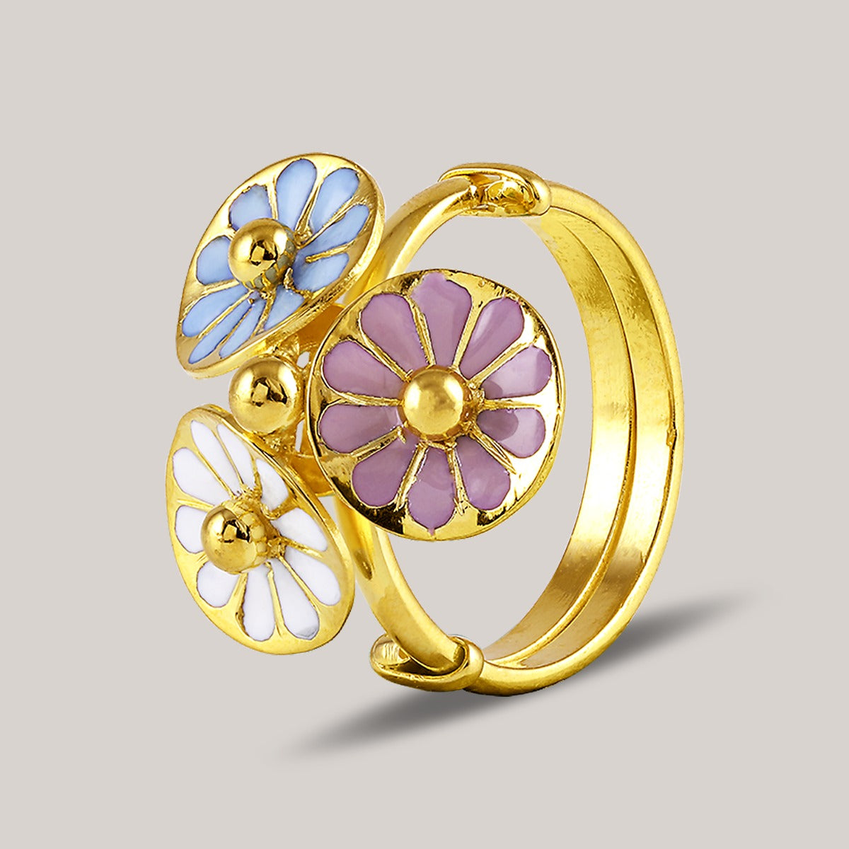 Floaty Floral Gold Ring
