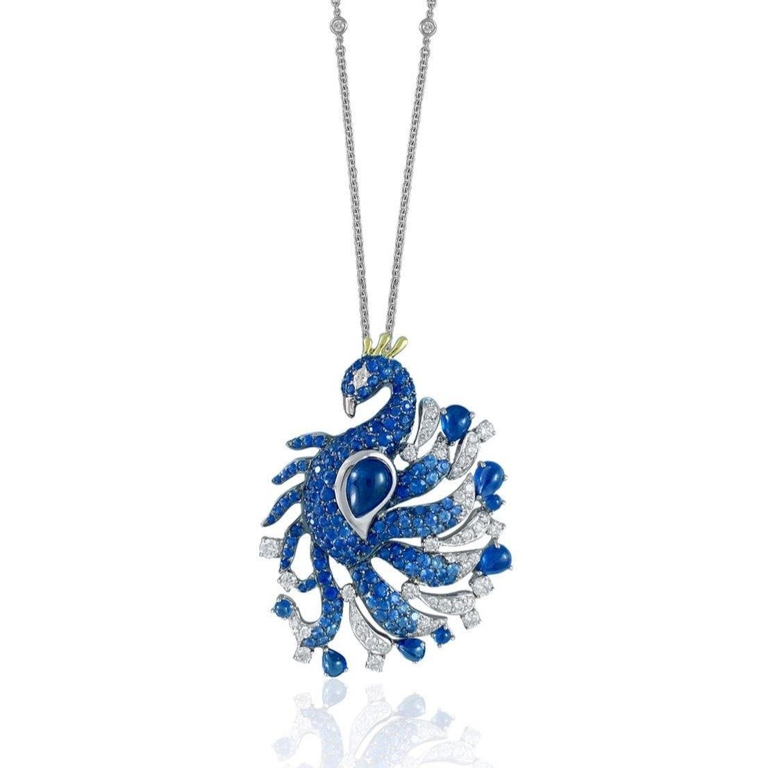 Florence Peacock Diamond Necklace