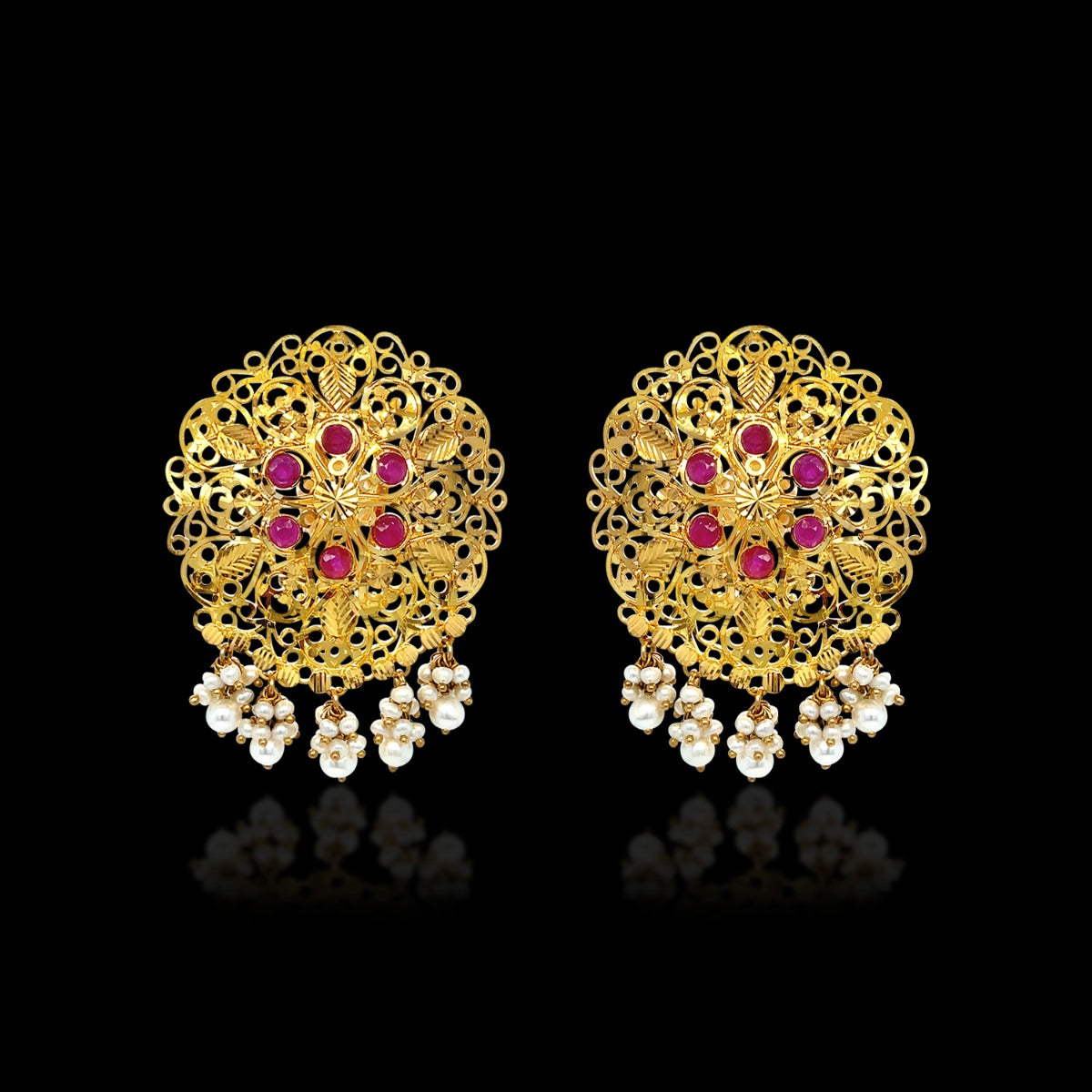Fanny Floweret Gold Earrings