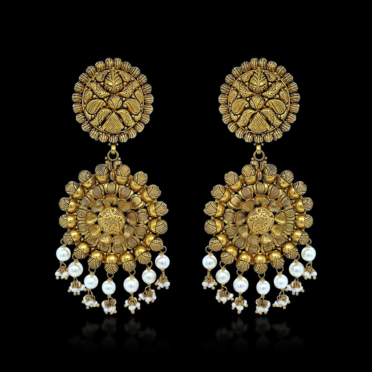 Gaura Floret Gold Earrings