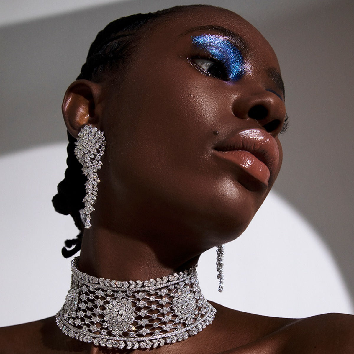 Kiara Lustre Diamond Choker Set