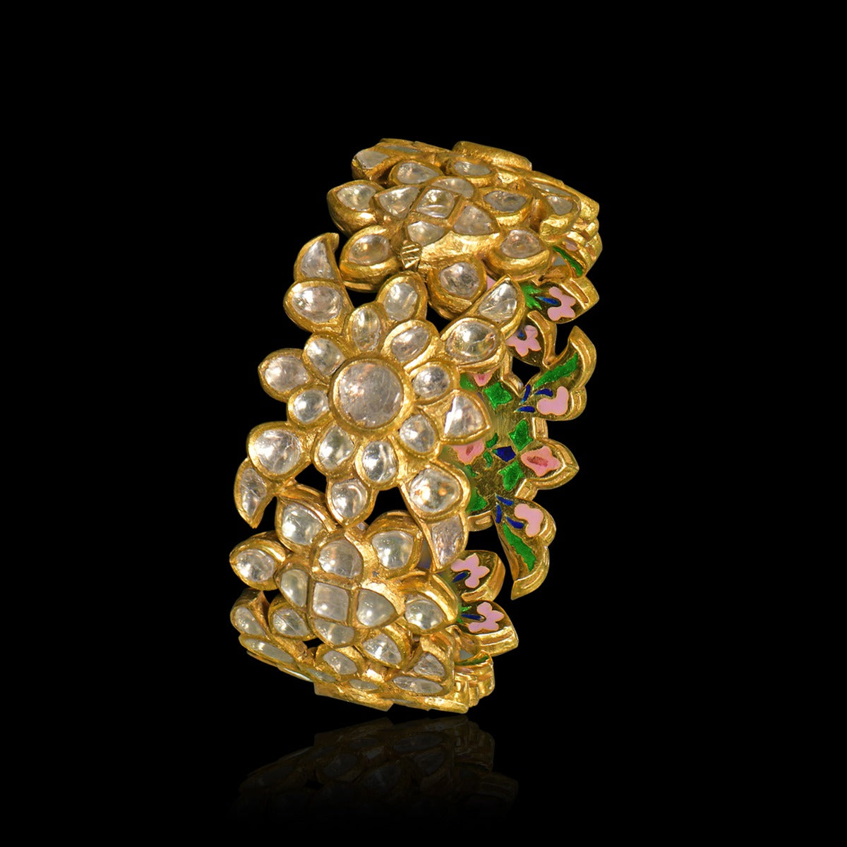Mira Cluster Polki Bangle