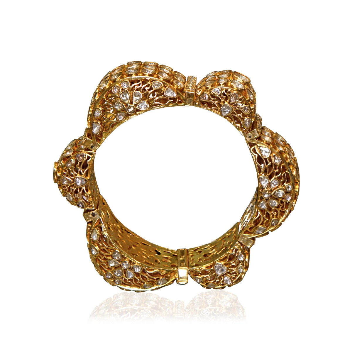 Curvaceous Bumpy Polki Bangle