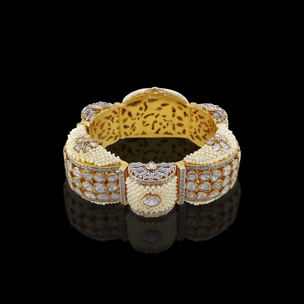 Bumpy Road Polki Bangle
