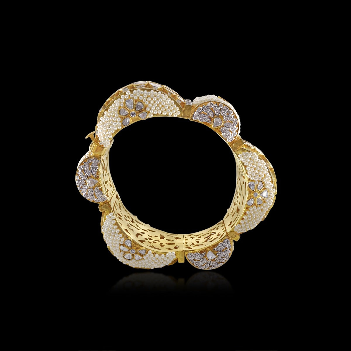 Bumpy Road Polki Bangle
