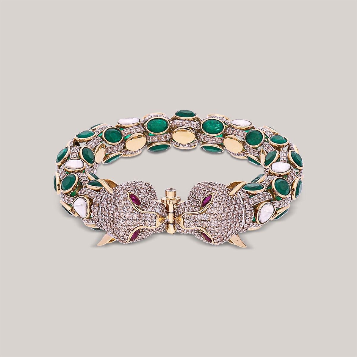 Cloisonne Faux Polki Bangle