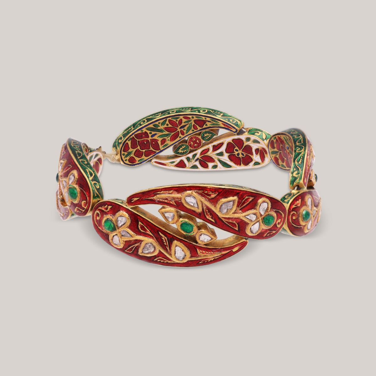Starlight Vine Polki Bangle