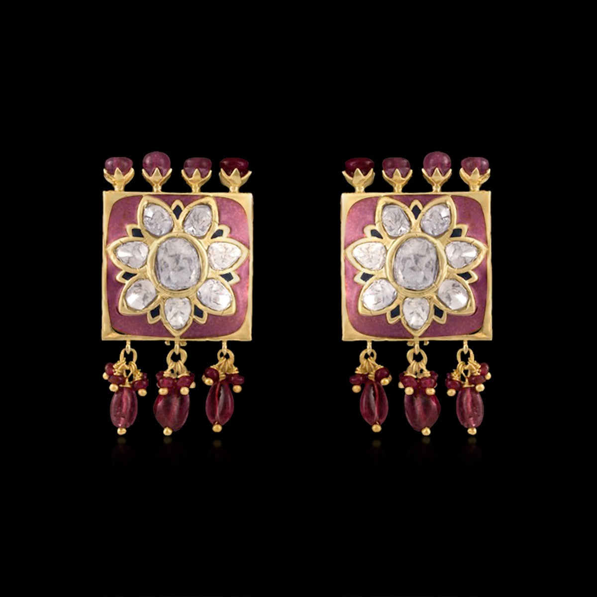 Inaya Bloom Polki Earrings