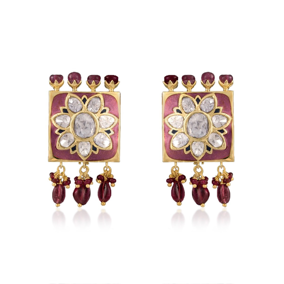 Inaya Bloom Polki Earrings