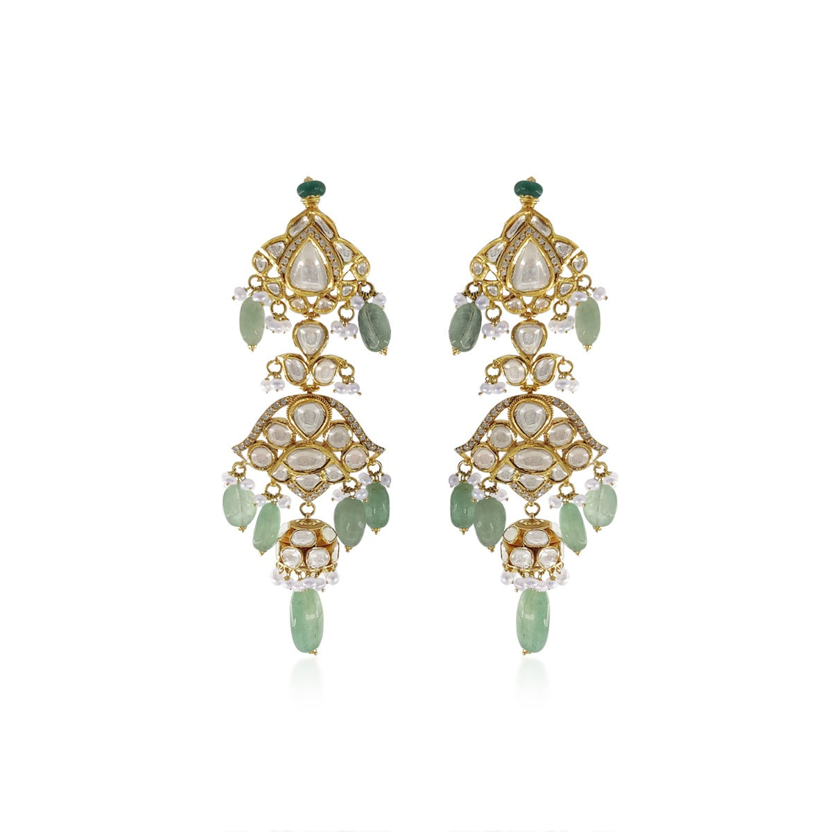 Green Hornet Polki Necklace Set