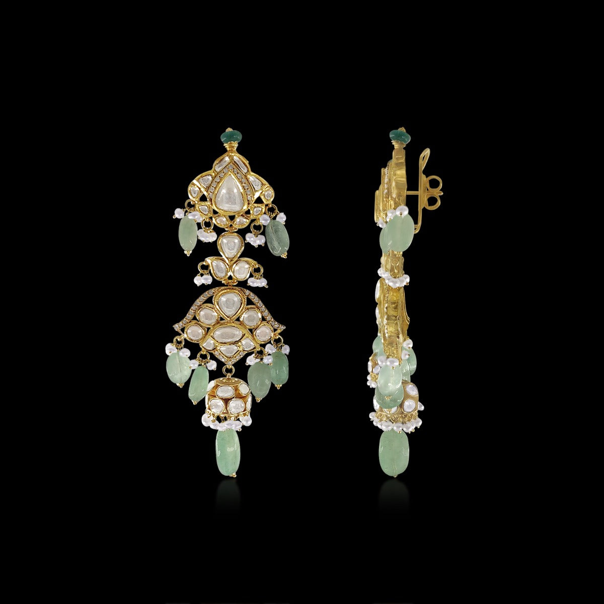 Green Hornet Polki Necklace Set