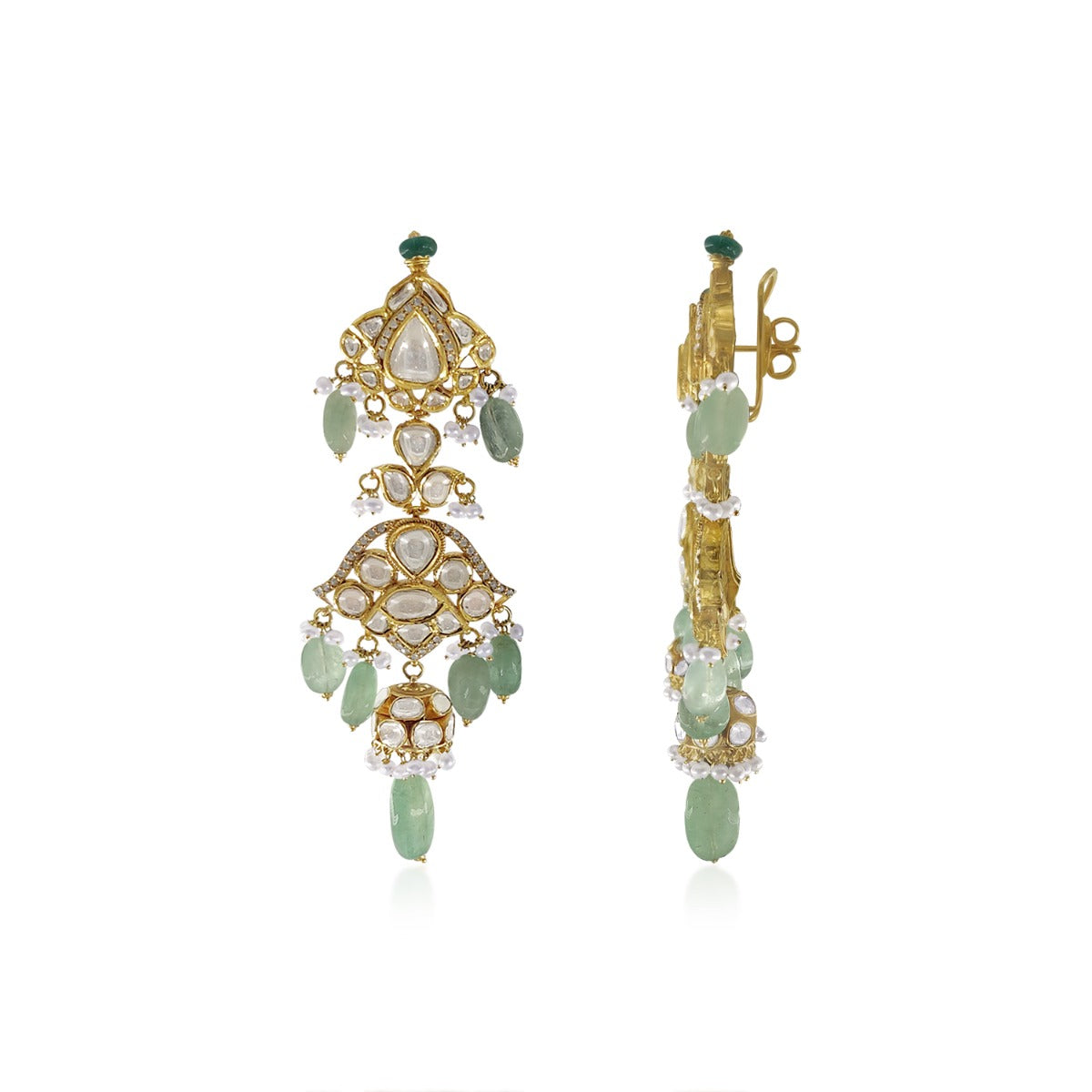 Green Hornet Polki Necklace Set