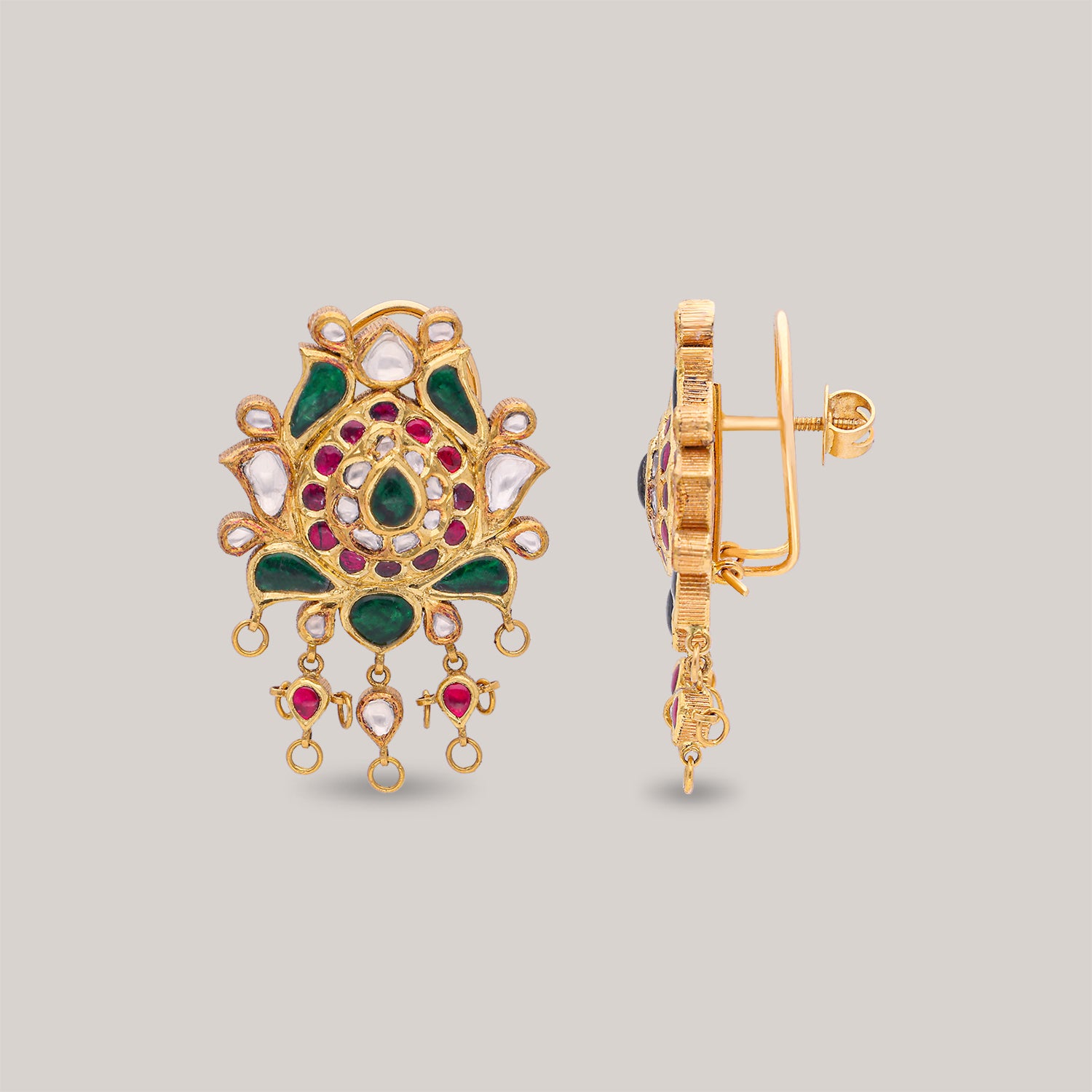 Ambre Polki Earrings