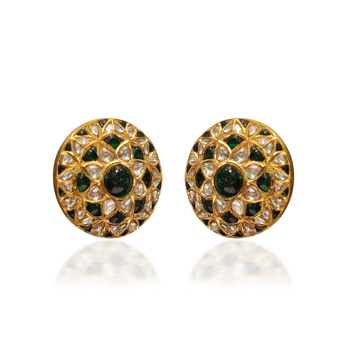 Genevia Gemstone Polki Earrings