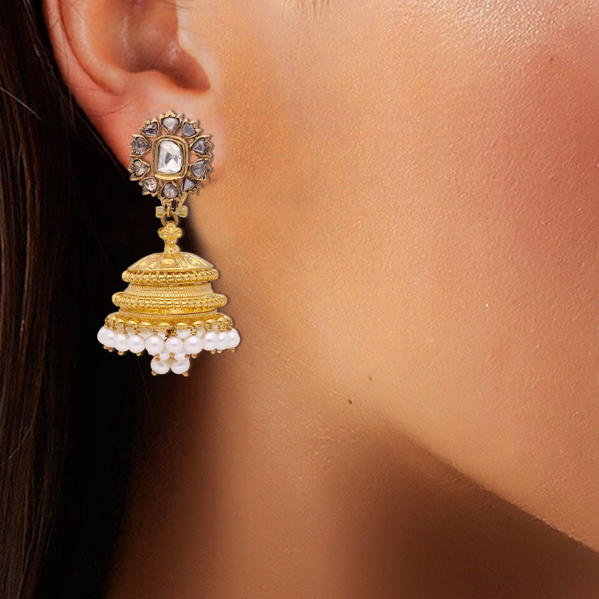 Meera Polki Jhumka