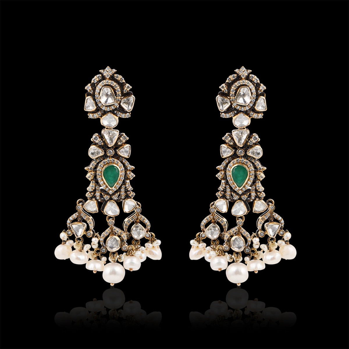 Crescent Cluster Polki Set