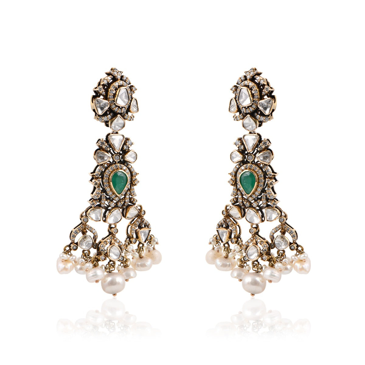 Crescent Cluster Polki Set