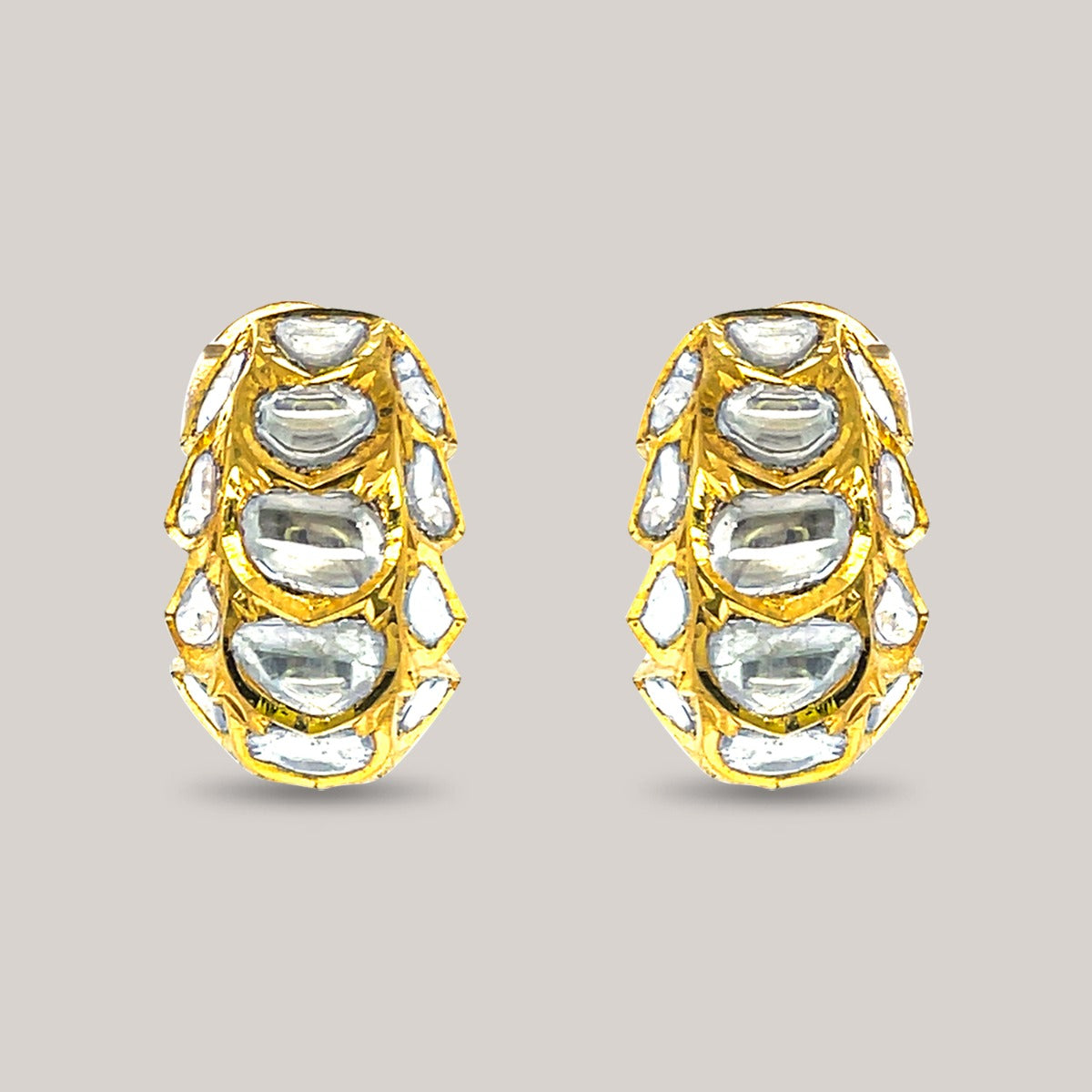 Minimalist Polki Earrings
