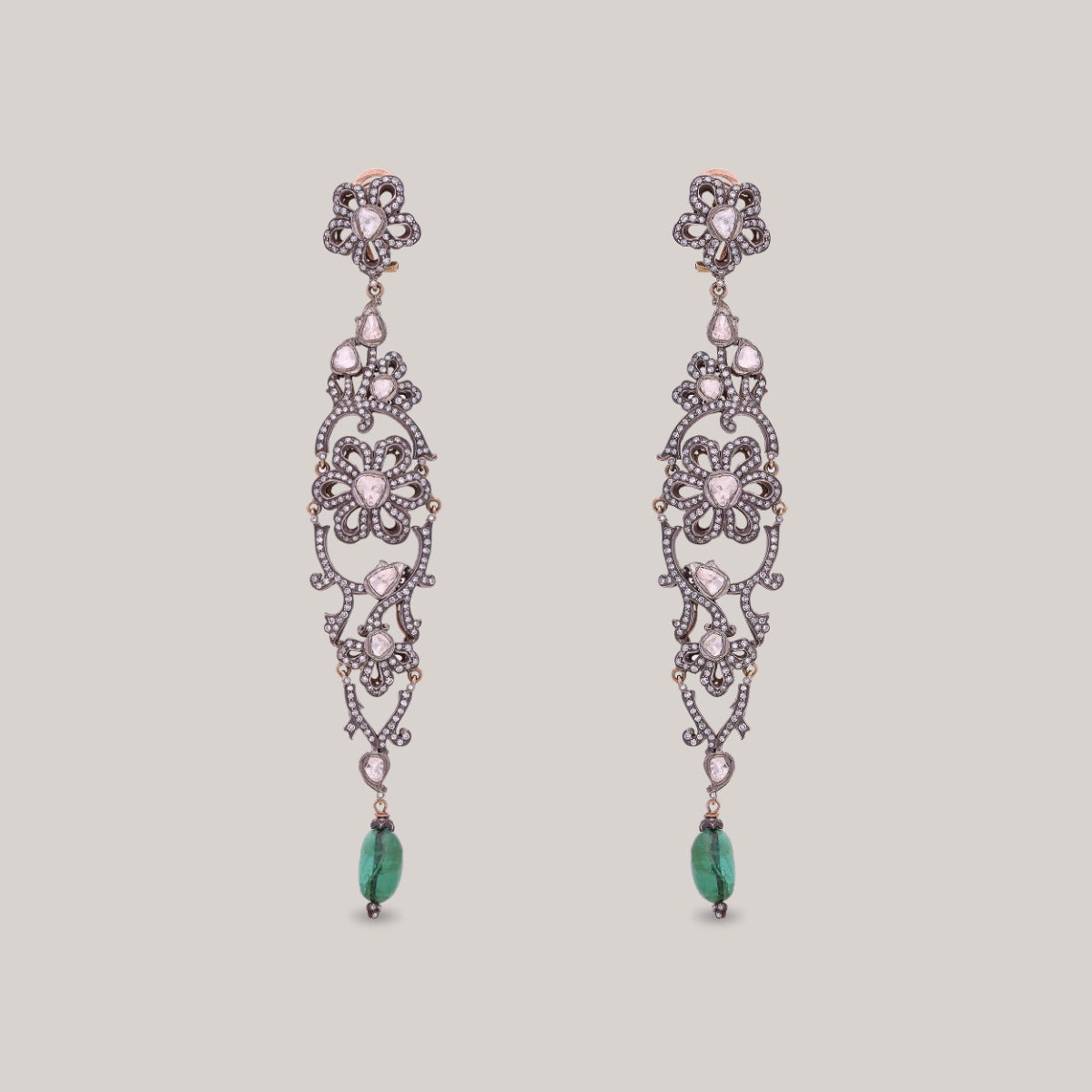 Radiant Petal Polki Earrings
