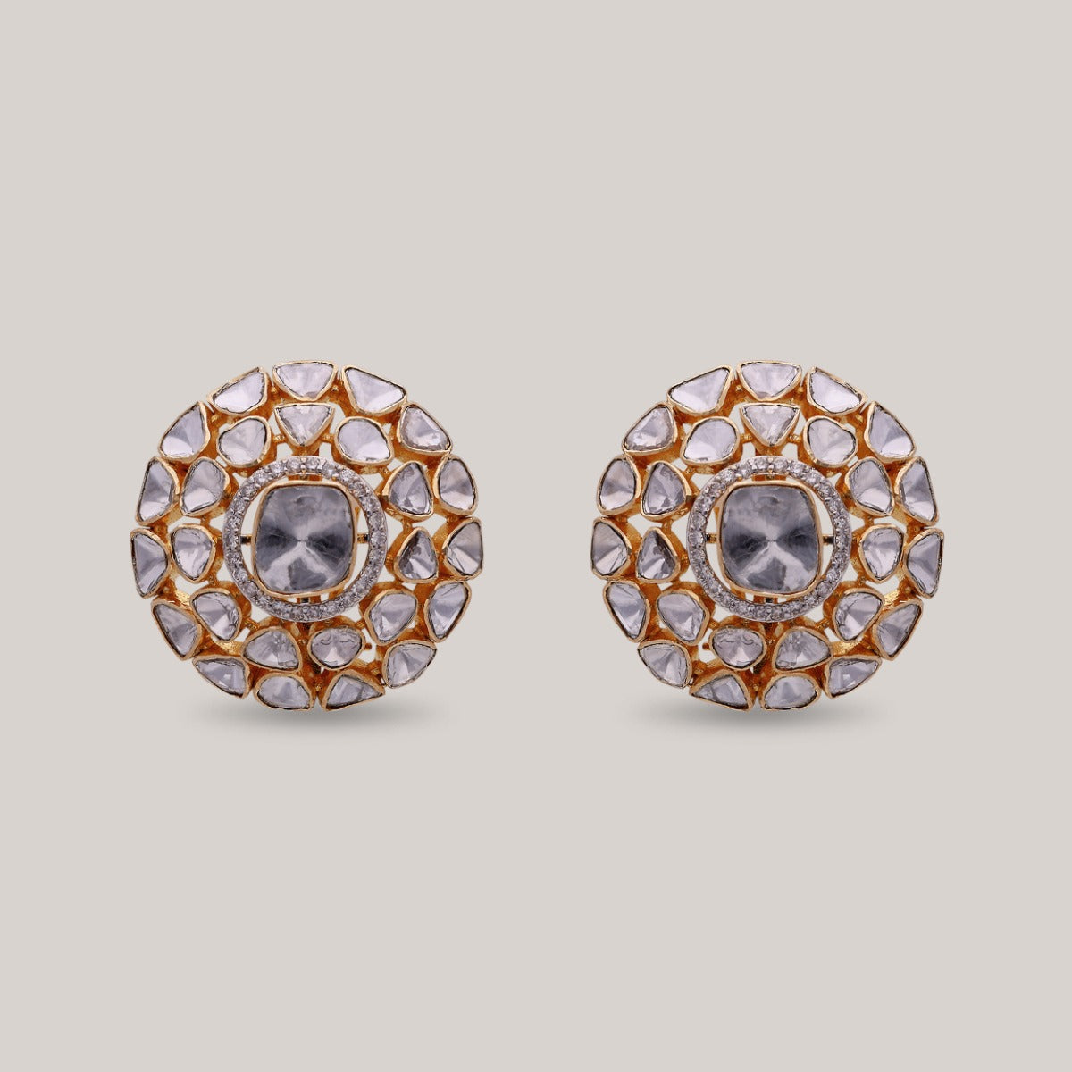 Chakarvyu Polki Earrings