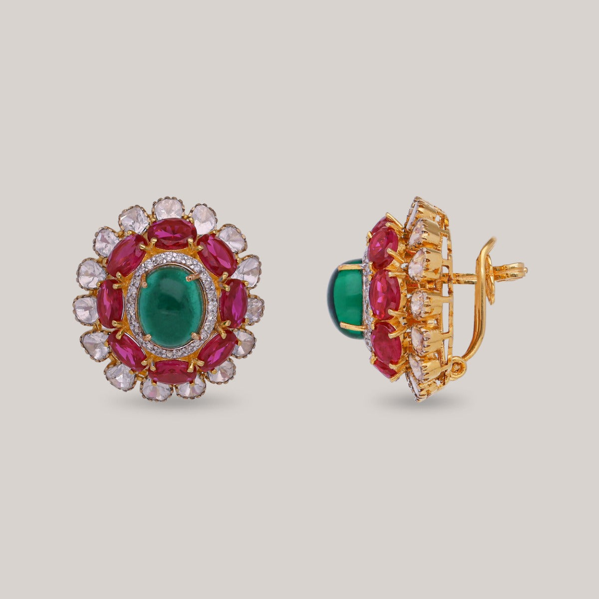 Dareen Polki Earrings