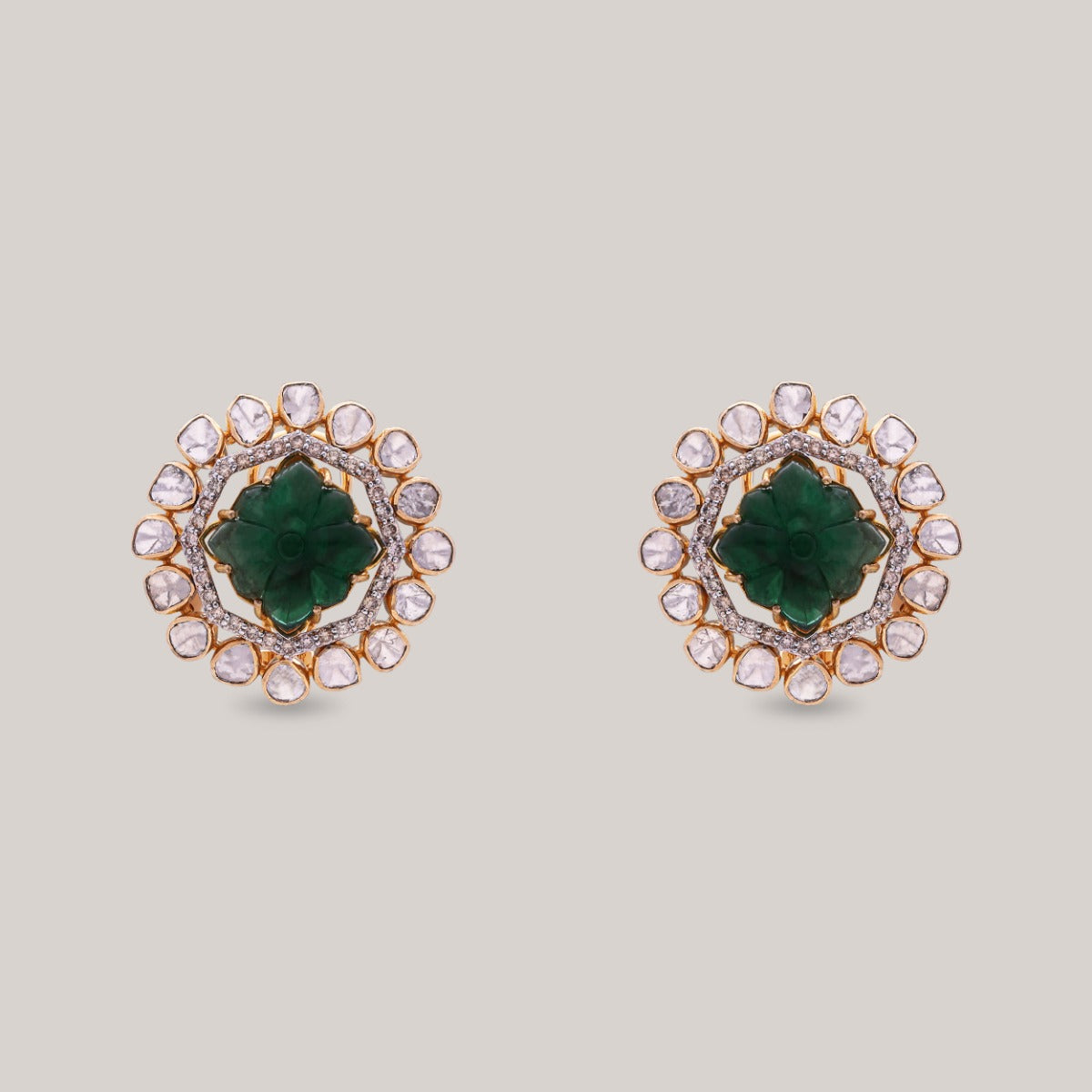 Blooming Eternity Polki Earrings