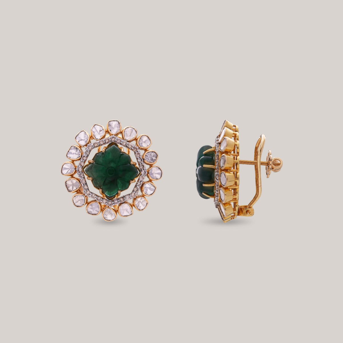 Blooming Eternity Polki Earrings
