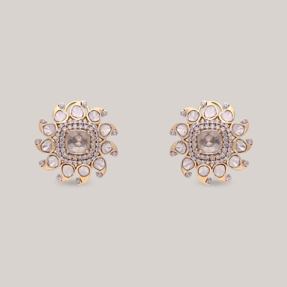 Victorian Shine Polki Earrings