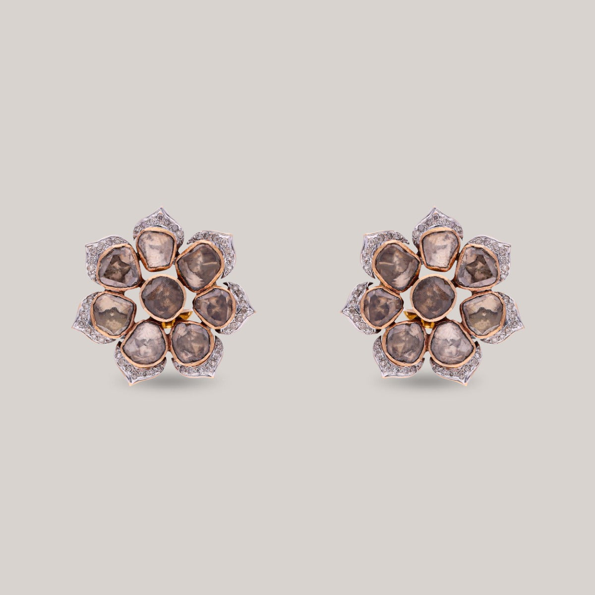 Auric Blossom Polki Earrings