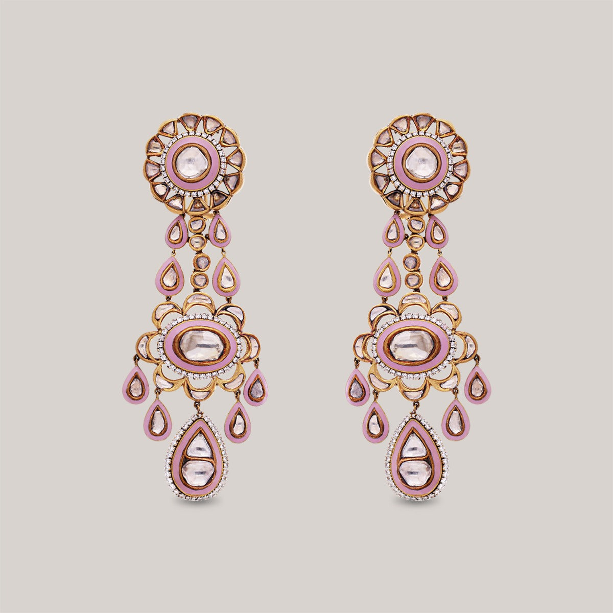 Princess Polki Winding Necklace Set