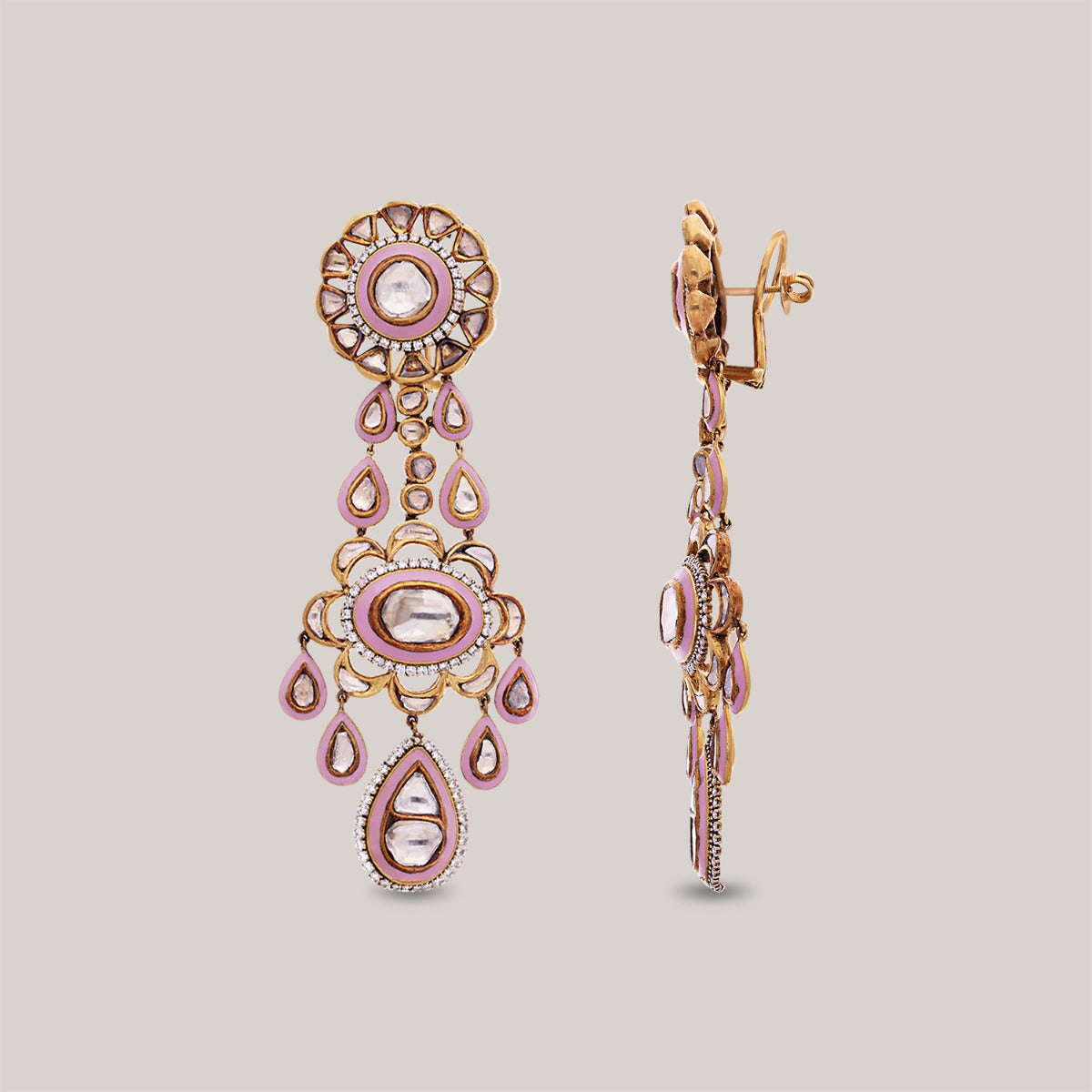 Hourglass Polki Earrings