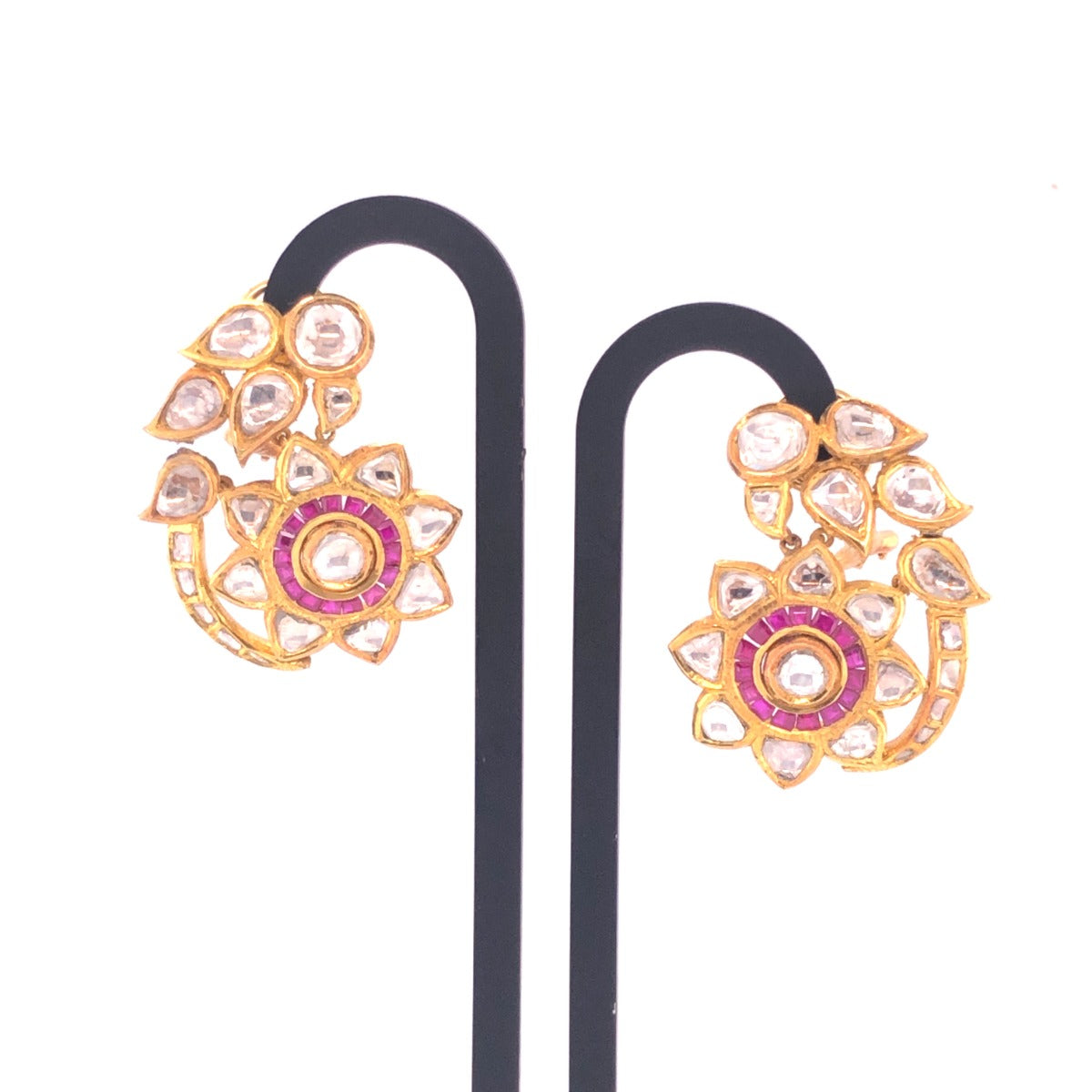 Pink Winged Earrings