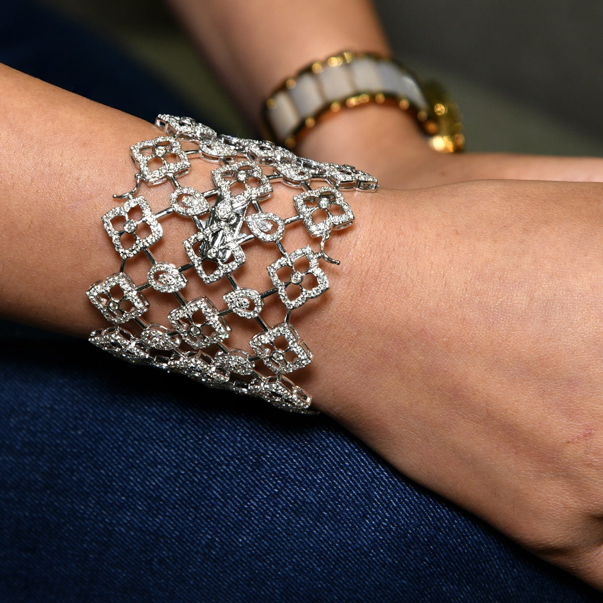 Diamond Ensemble Chunky Bangle