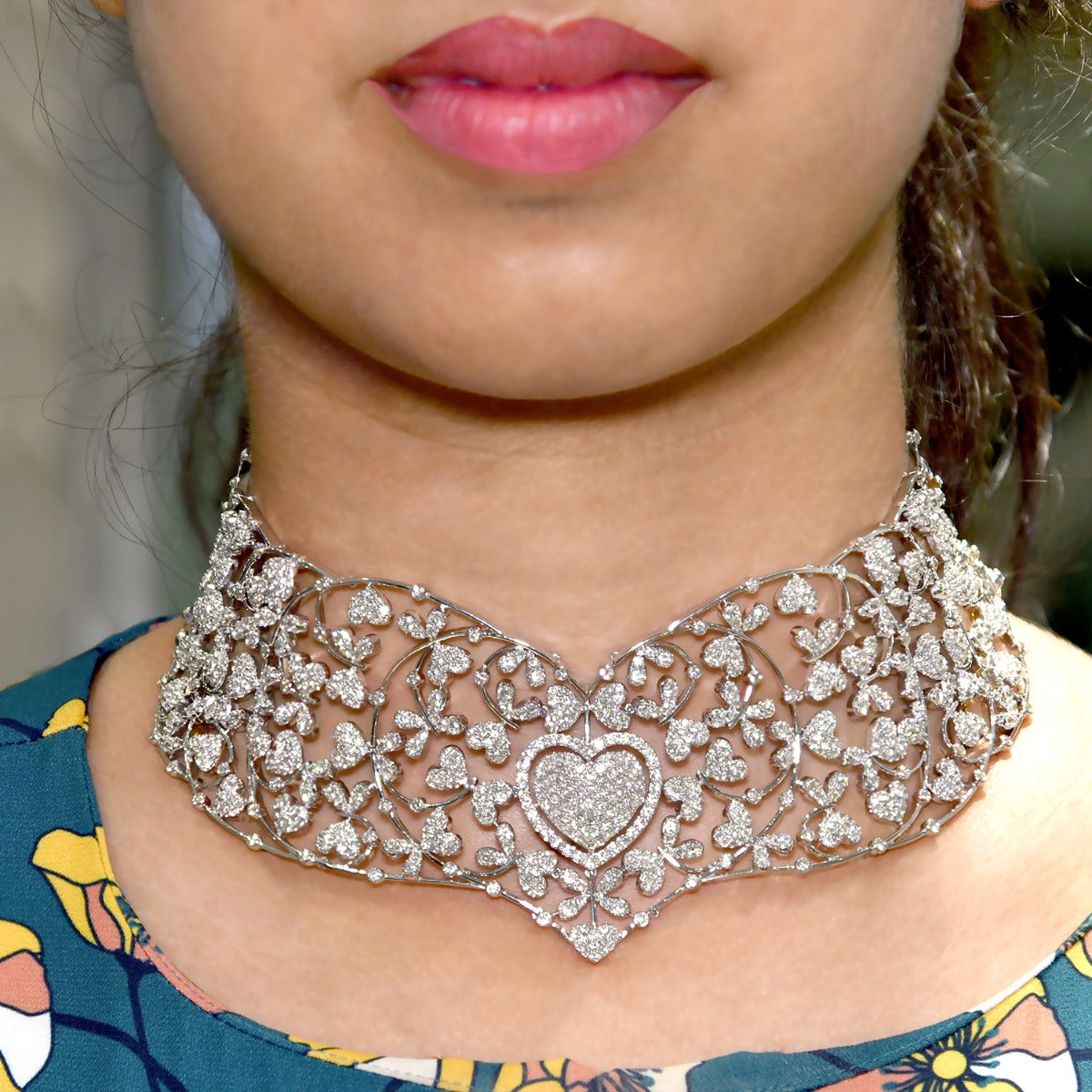 Diamond Ensemble Chunky Necklace