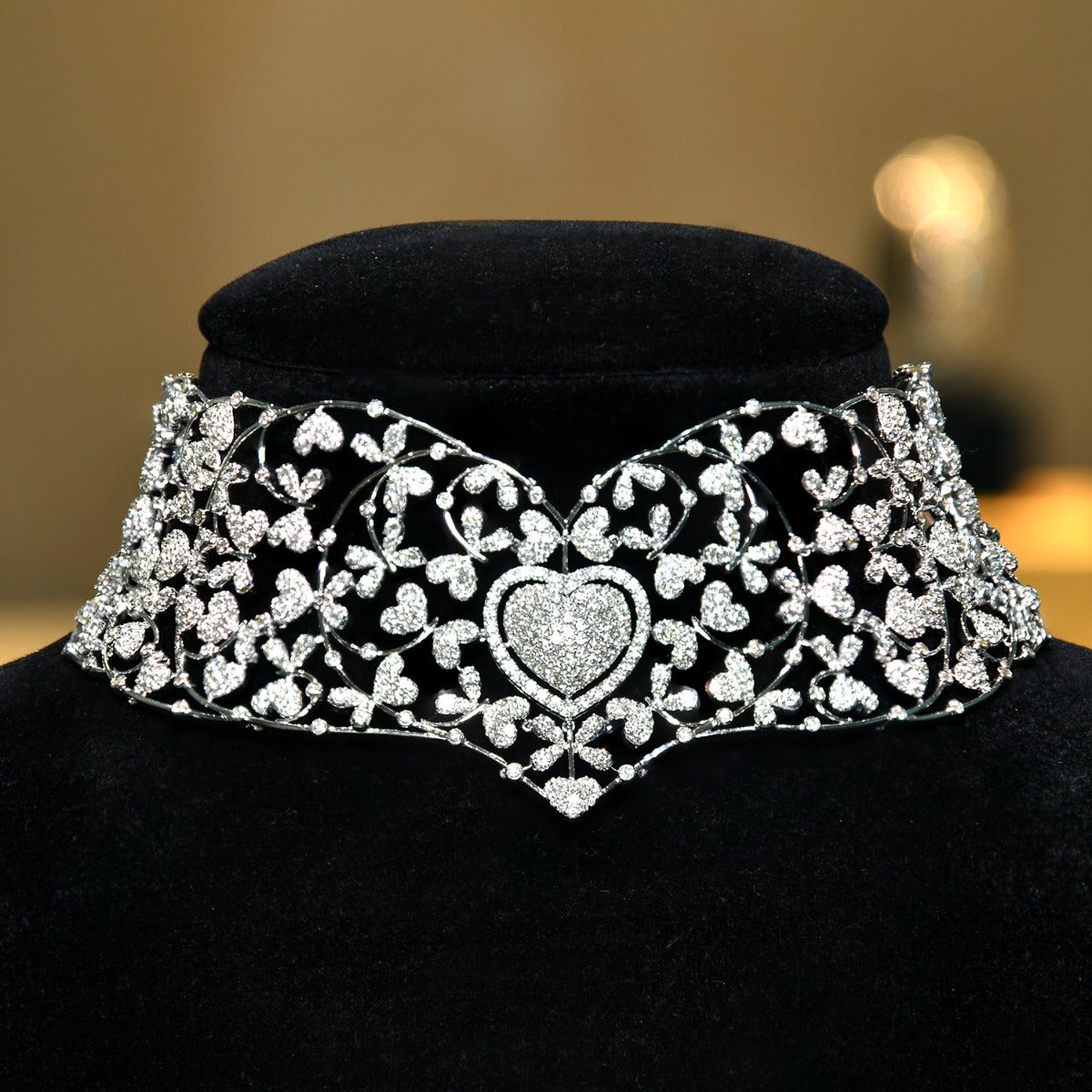 Diamond Ensemble Chunky Necklace