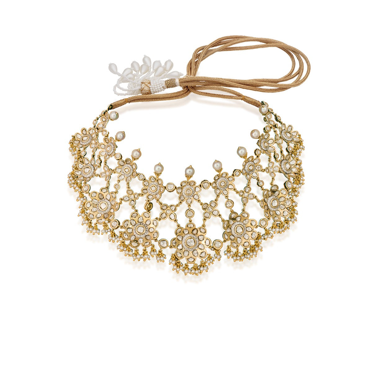 Shiny Stars Polki Necklace
