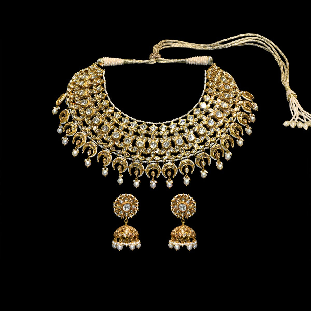 Bloom Town Polki Necklace Set