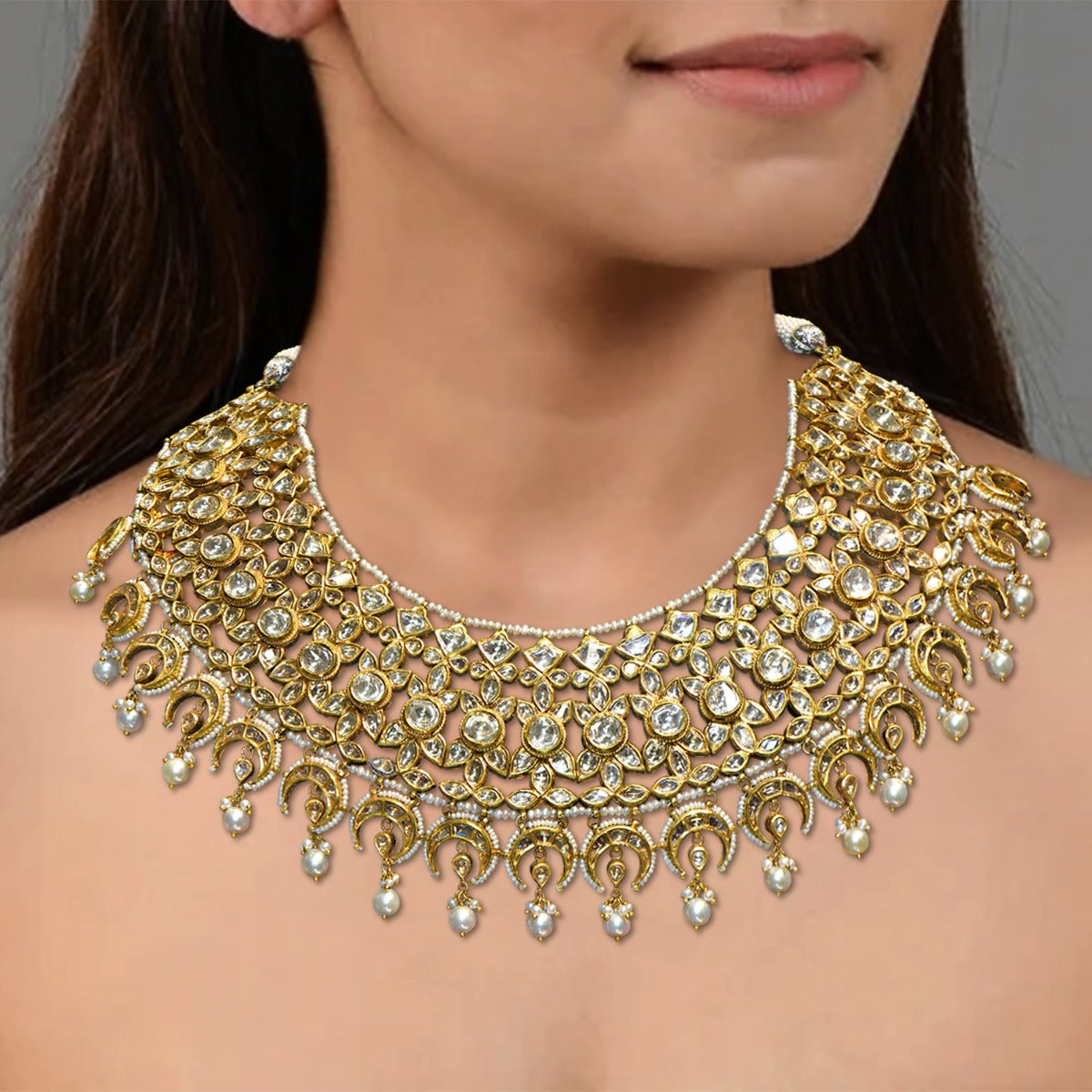 Bloom Town Polki Necklace Set