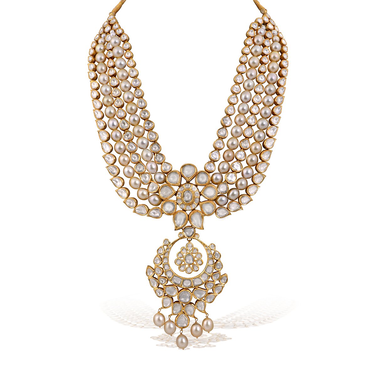 Traditional Mangal Polki Necklace Set