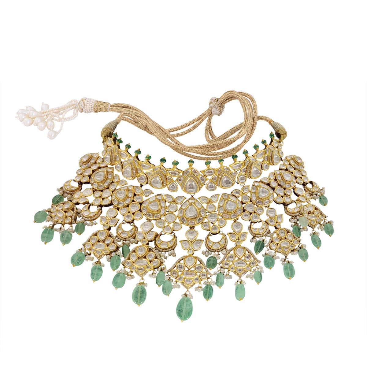 Green Hornet Polki Necklace Set