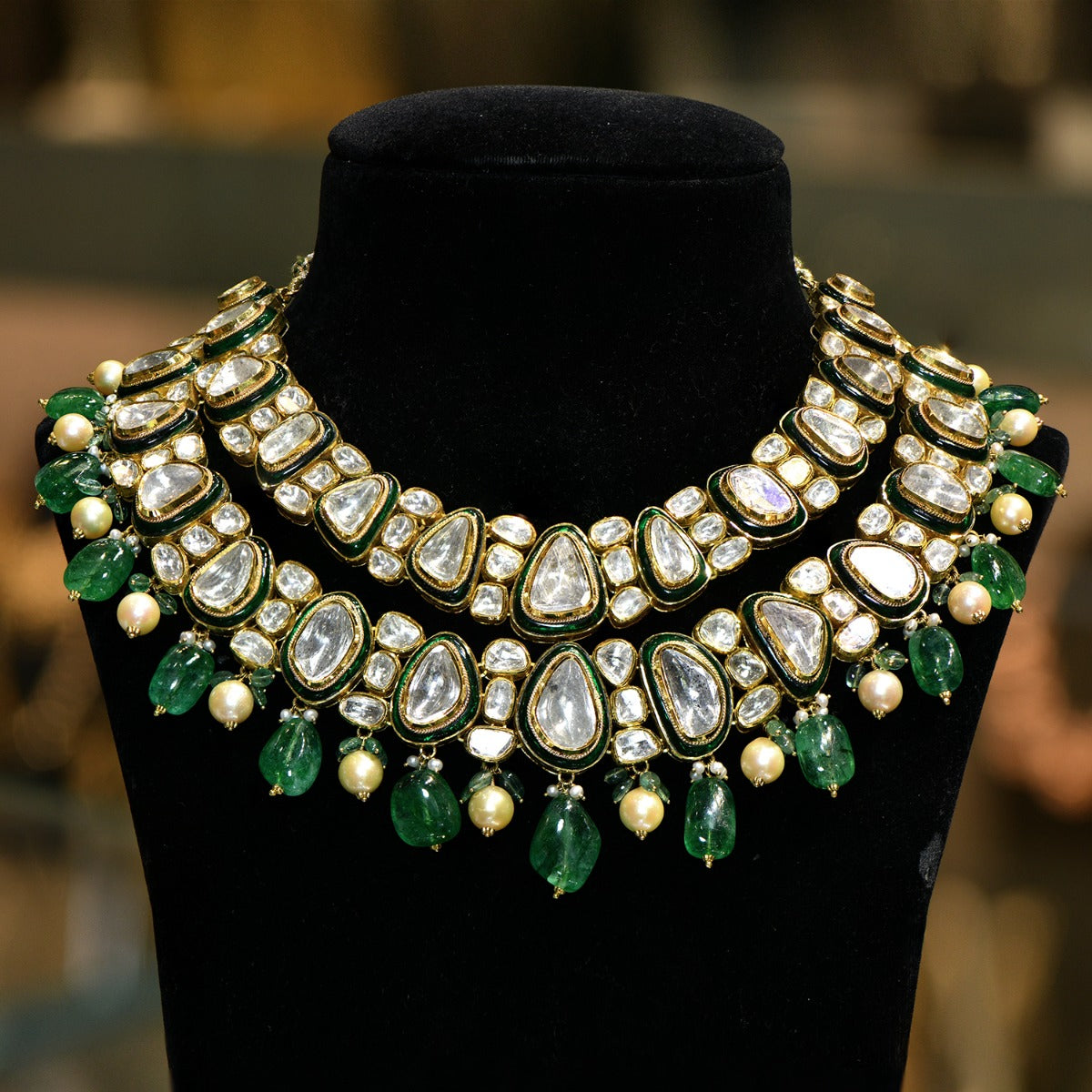 Warrior Princess Polki Necklace Set