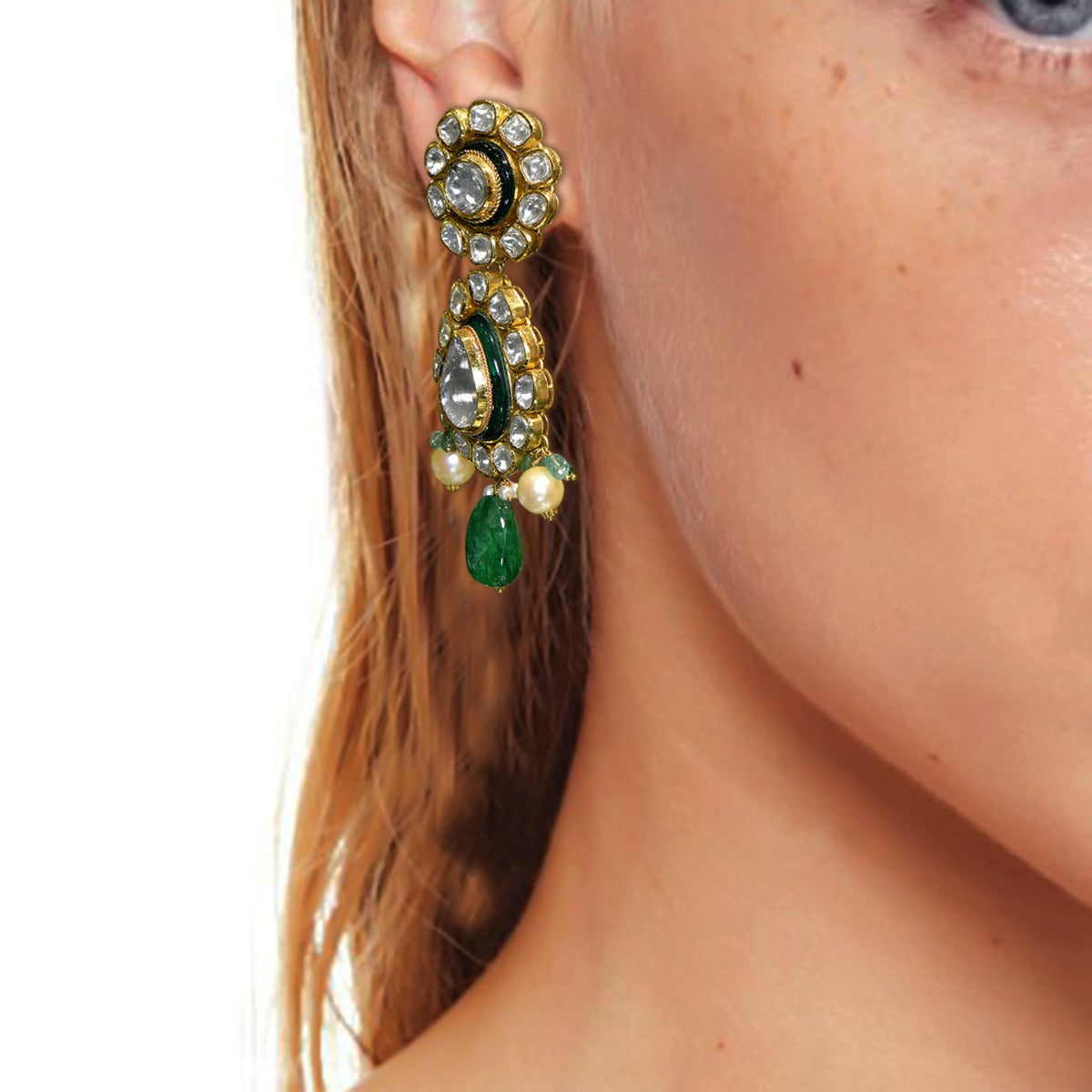 Warrior Princess Polki Necklace Set