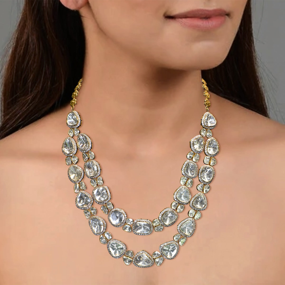 Stringing Pretty Polki Necklace Set