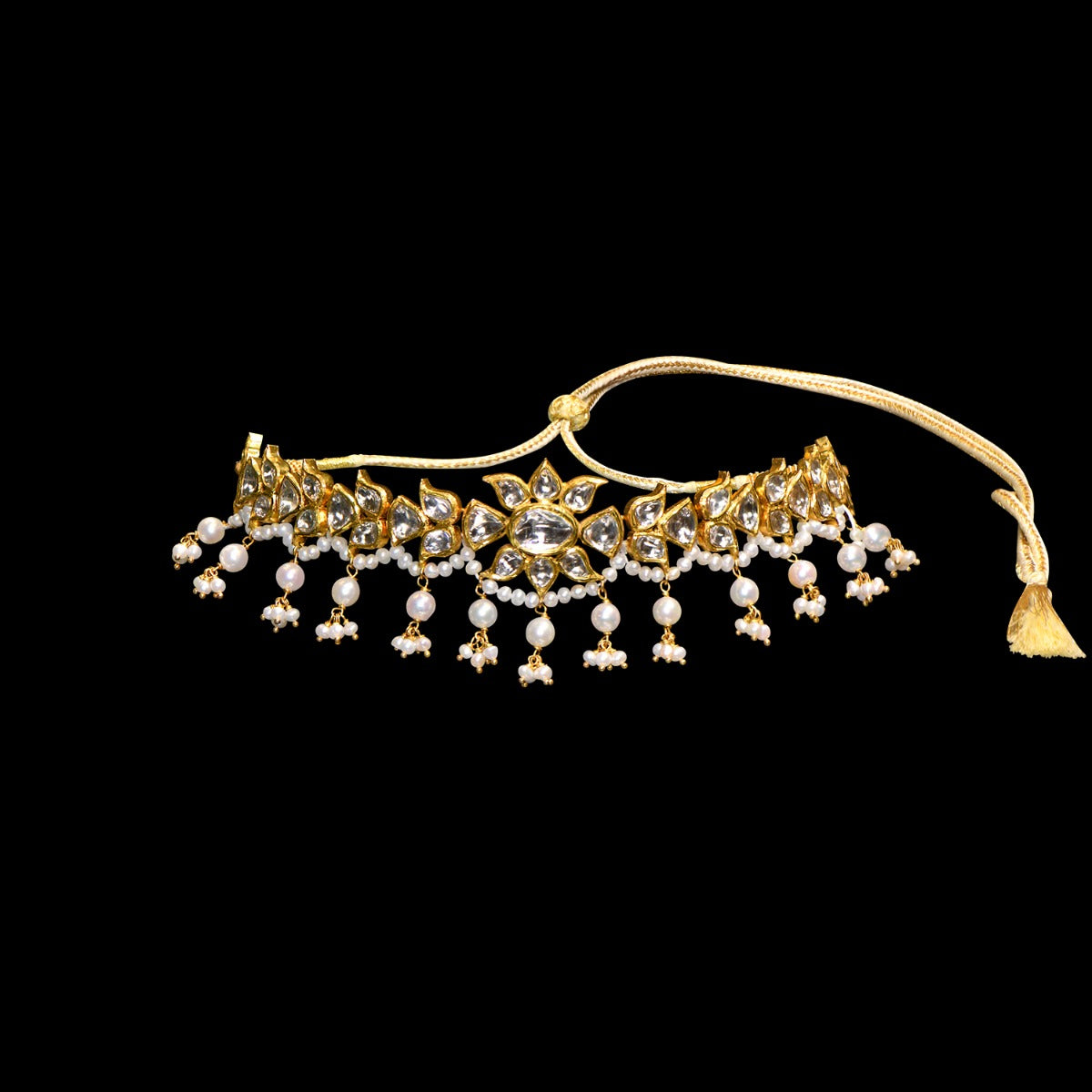 Fresh Bloomed Polki Choker